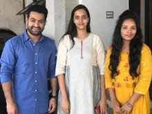 NTR Interact with his Fans At his Residence Photos